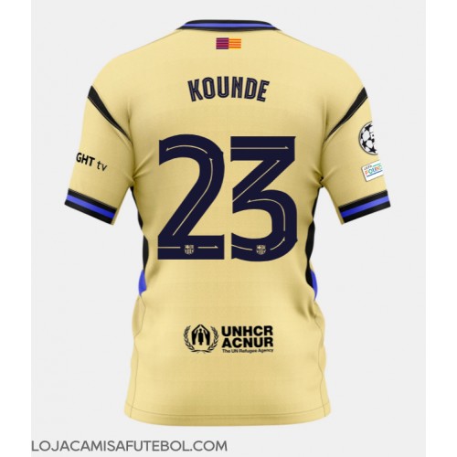 Camisa de Futebol Barcelona Jules Kounde #23 Equipamento Secundário 2025-26 Manga Curta